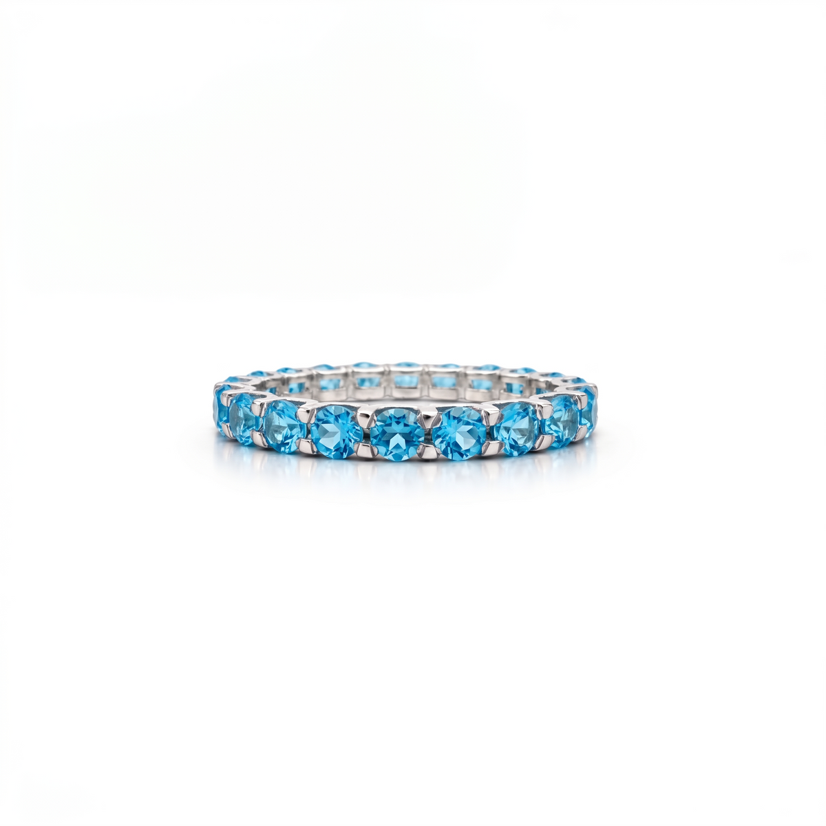 Linea Grande Ring – Teal Blue Spinel