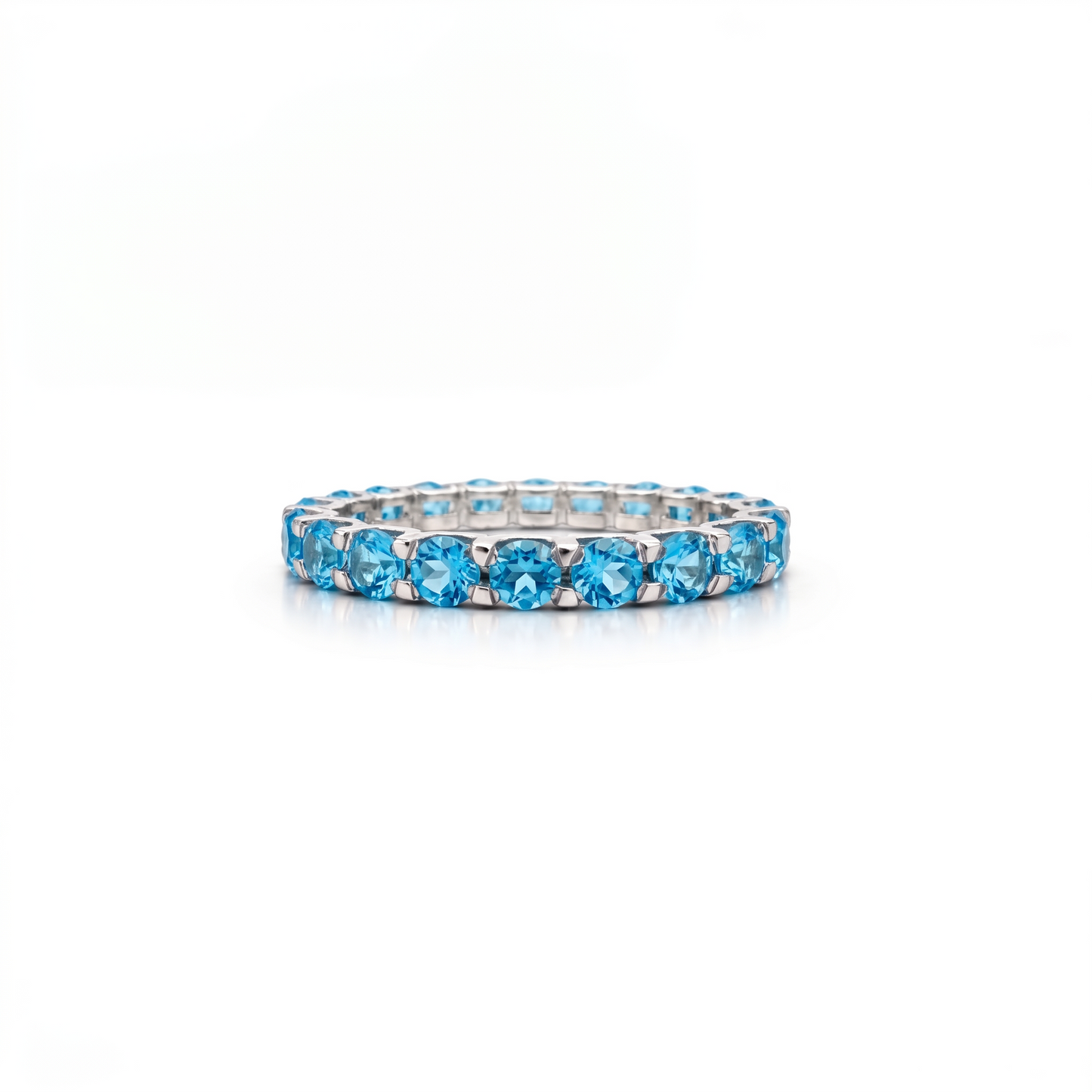 Linea Grande Ring – Teal Blue Spinel