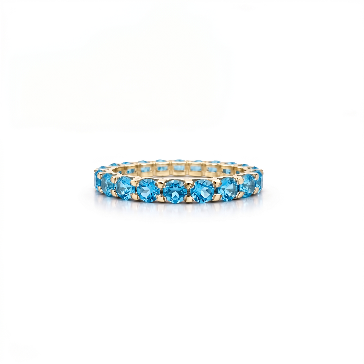 Linea Grande Ring – Teal Blue Spinel