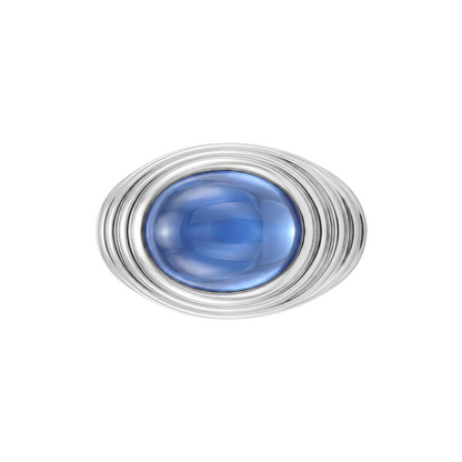 Velara Cabochon Ring – Blue Sapphire