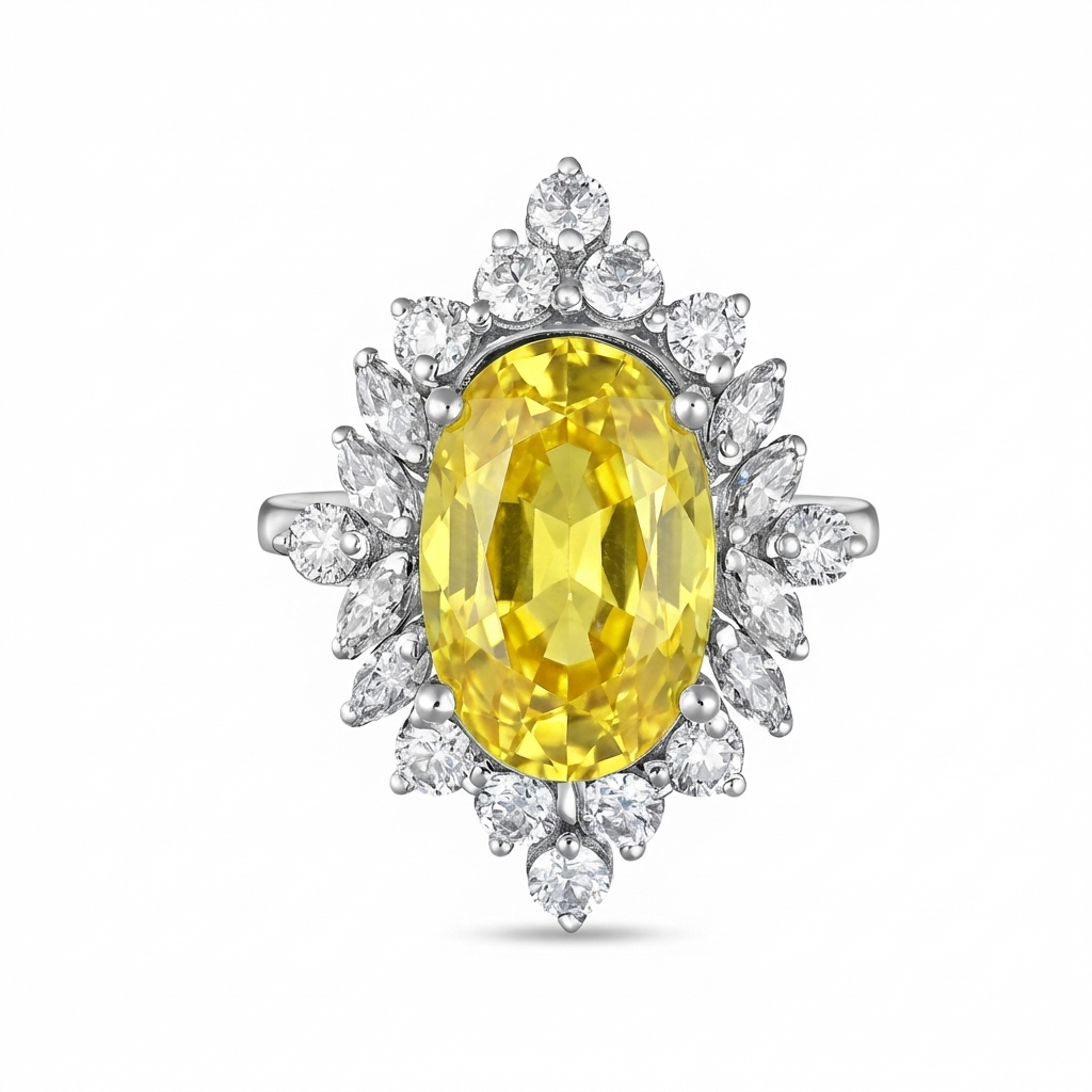Velara Crown Ring – Yellow Sapphire