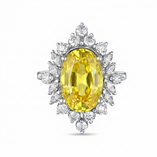 Velara Crown Ring – Yellow Sapphire