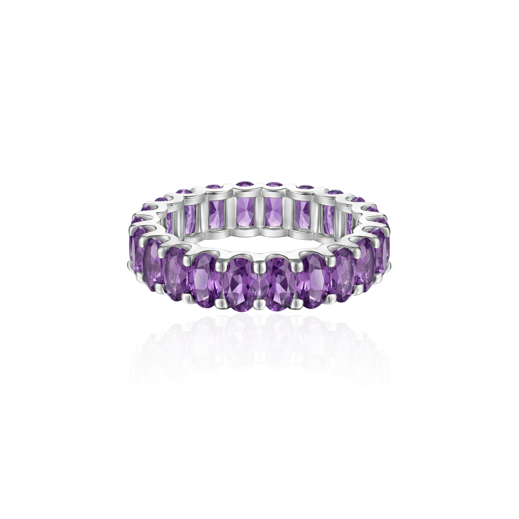 Velara Eternity Ring – Purple Sapphire