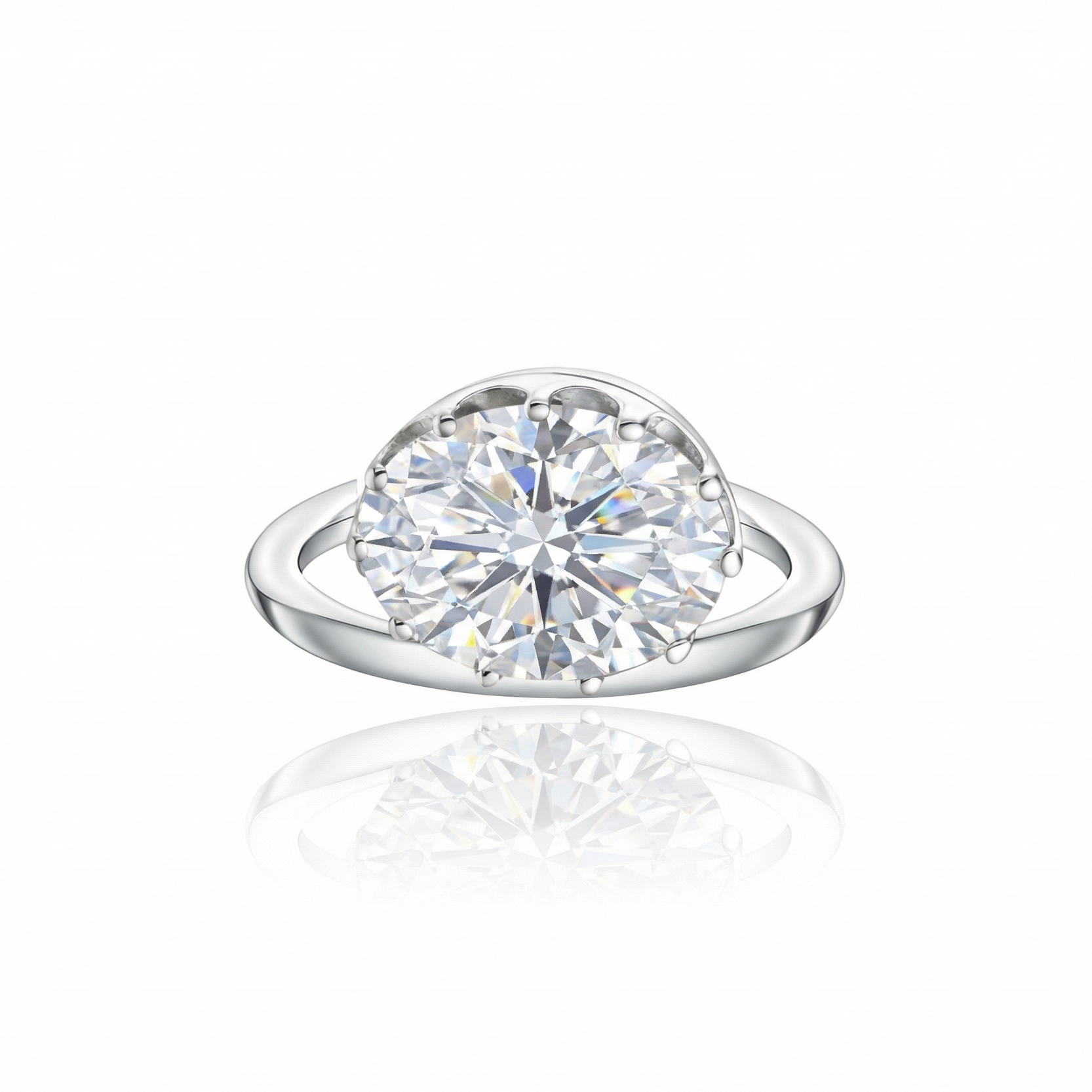 Velara Satellite Ring – White Diamond