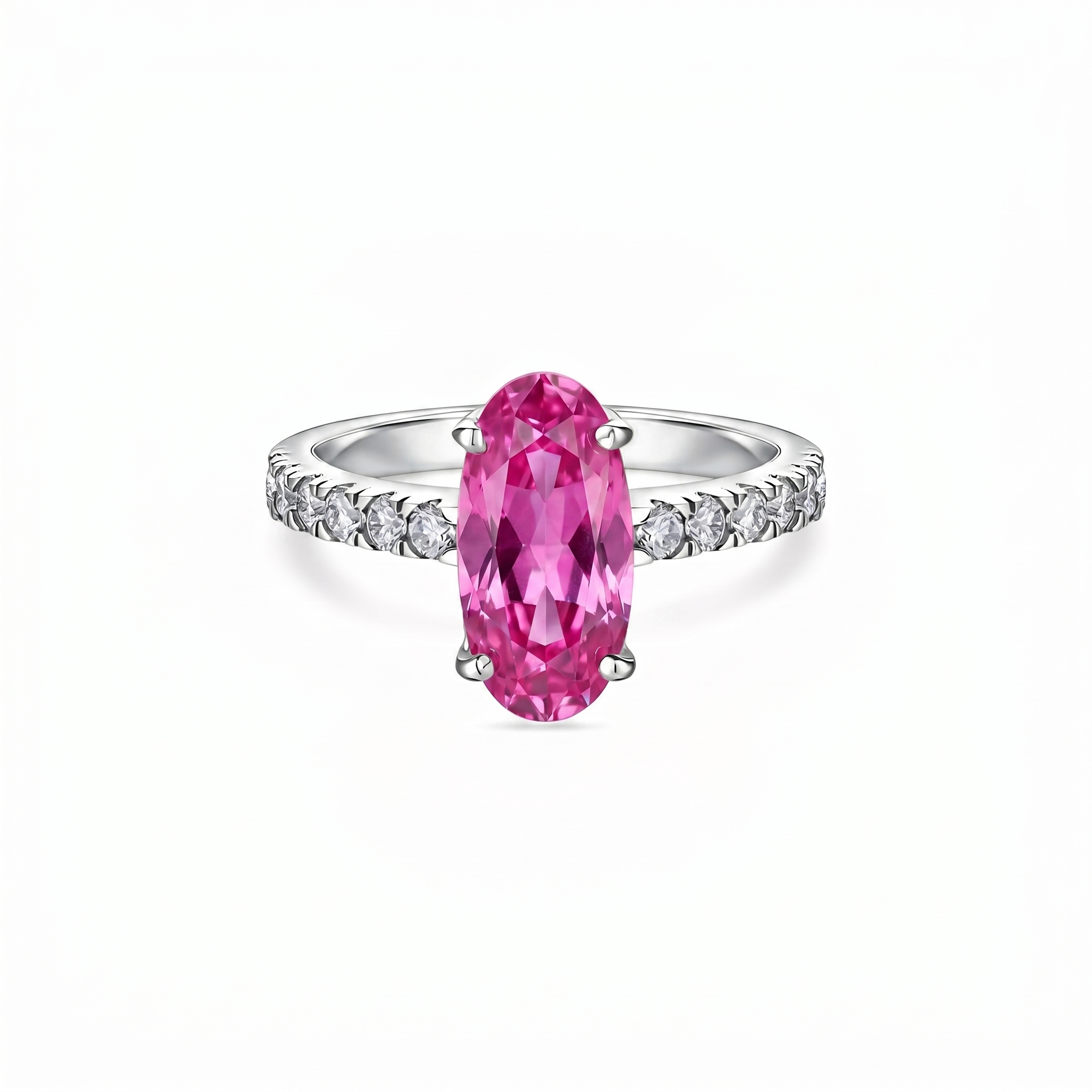 Velara Axis Ring – Vivid Pink Sapphire