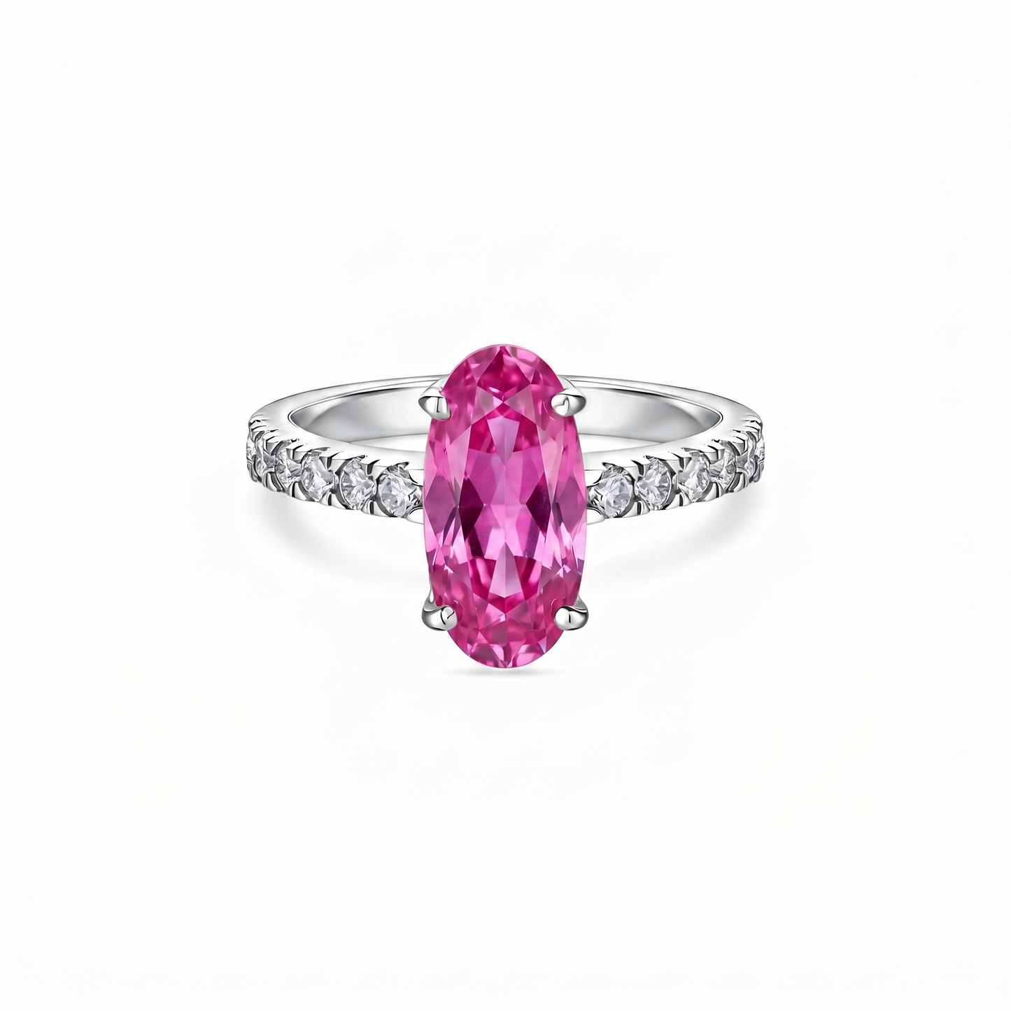 Velara Axis Ring – Vivid Pink Sapphire