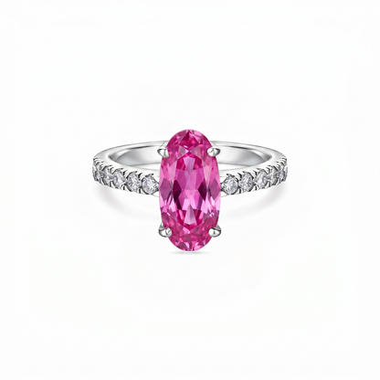 Velara Axis Ring – Vivid Pink Sapphire