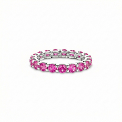 Linea Grande Ring – Vivid Pink Sapphire