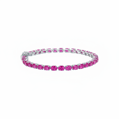 Velara Tennis Bracelet – Vivid Pink Sapphire