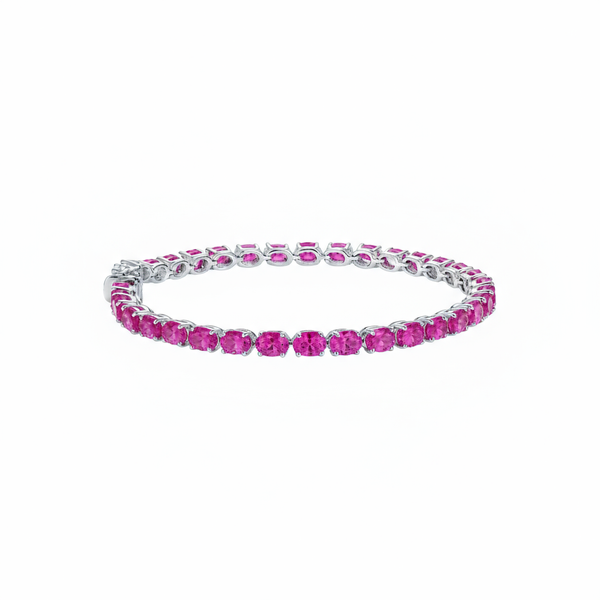 Velara Tennis Bracelet – Vivid Pink Sapphire