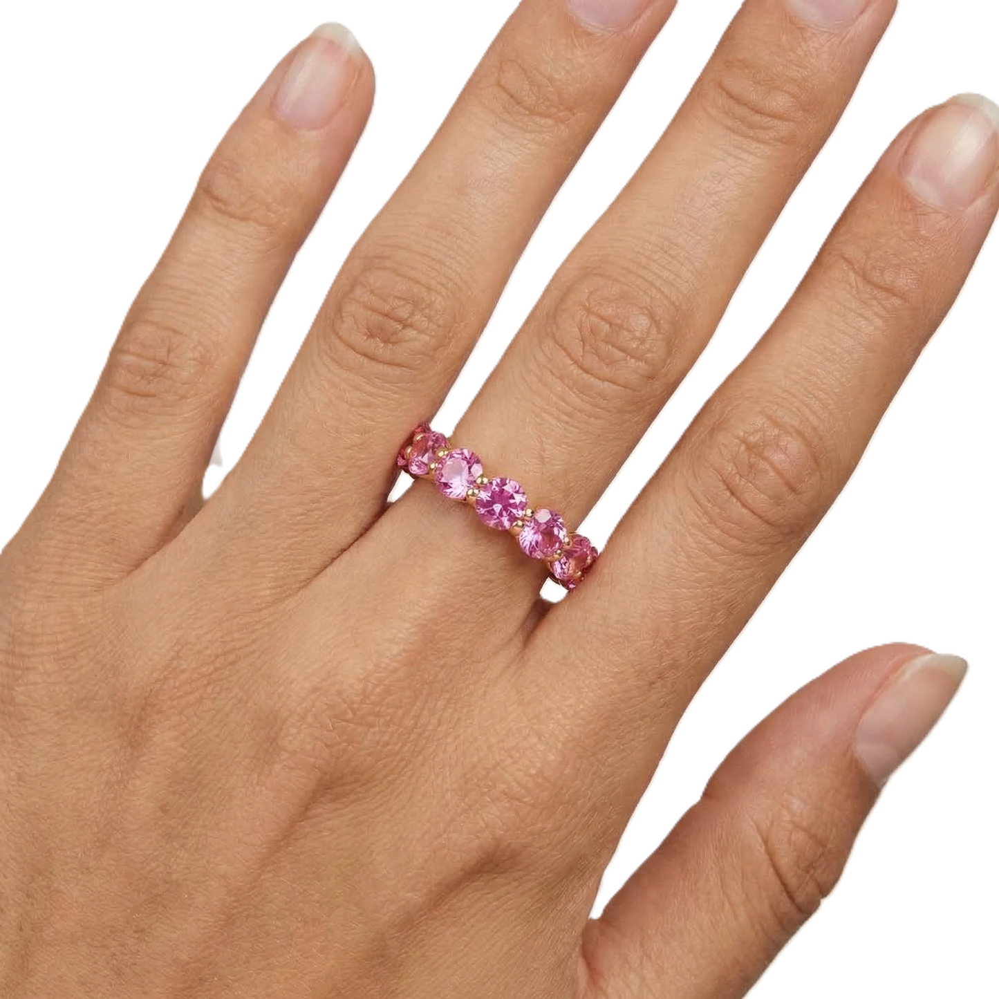 Linea Maxi Ring – Vivid Pink Sapphire