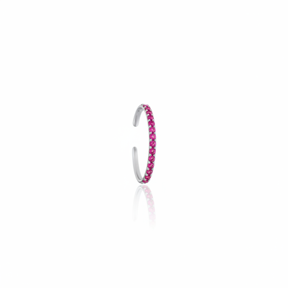 Linea Mini Ear Cuff – Vivid Pink Sapphire