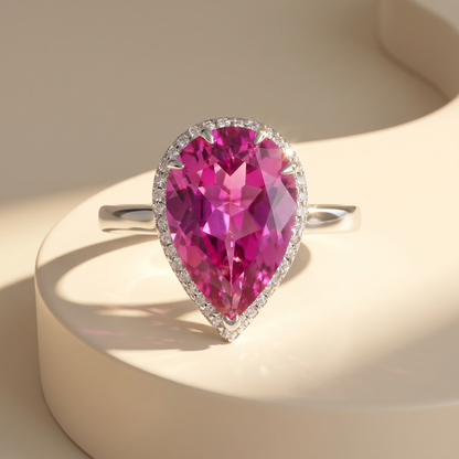 Nova Principessa Ring – Vivid Pink Sapphire