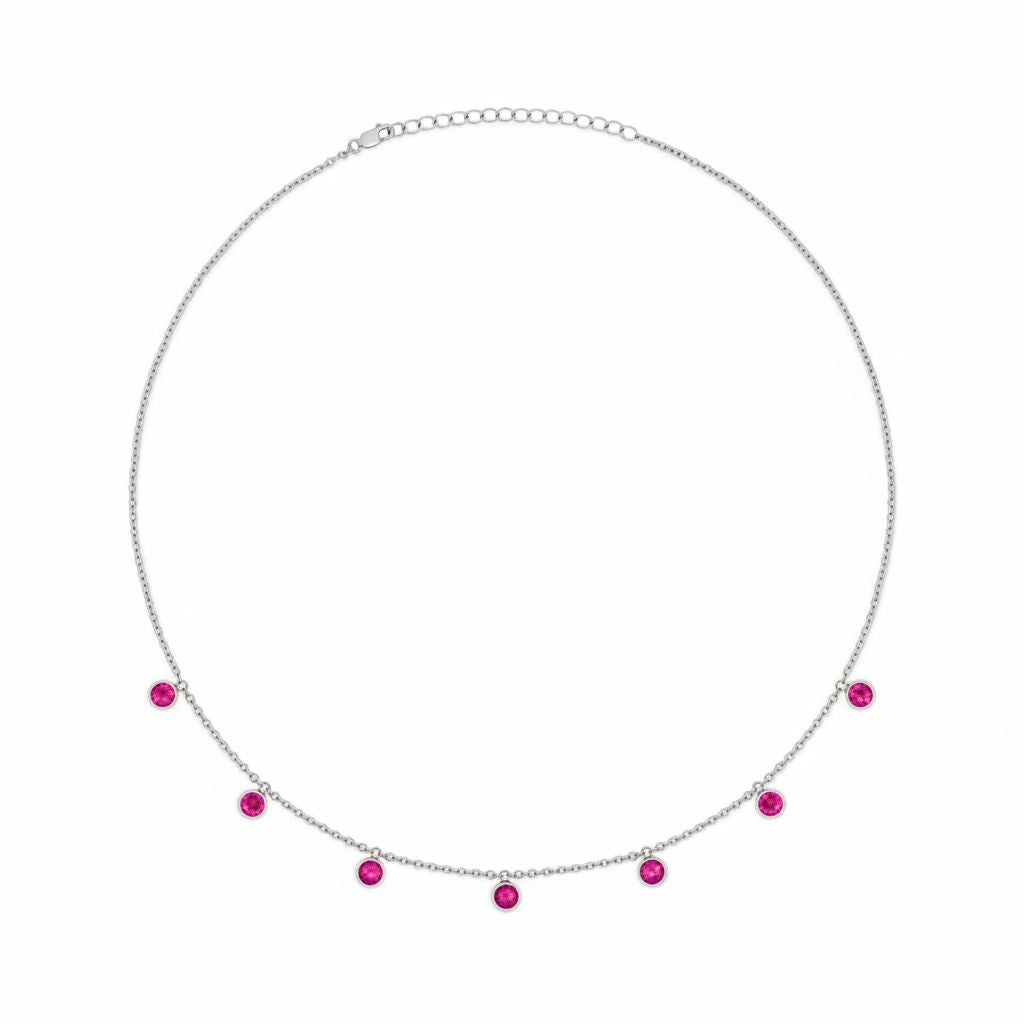 Forma Harmony Necklace – Vivid Pink Sapphire