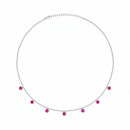 Forma Harmony Necklace – Vivid Pink Sapphire