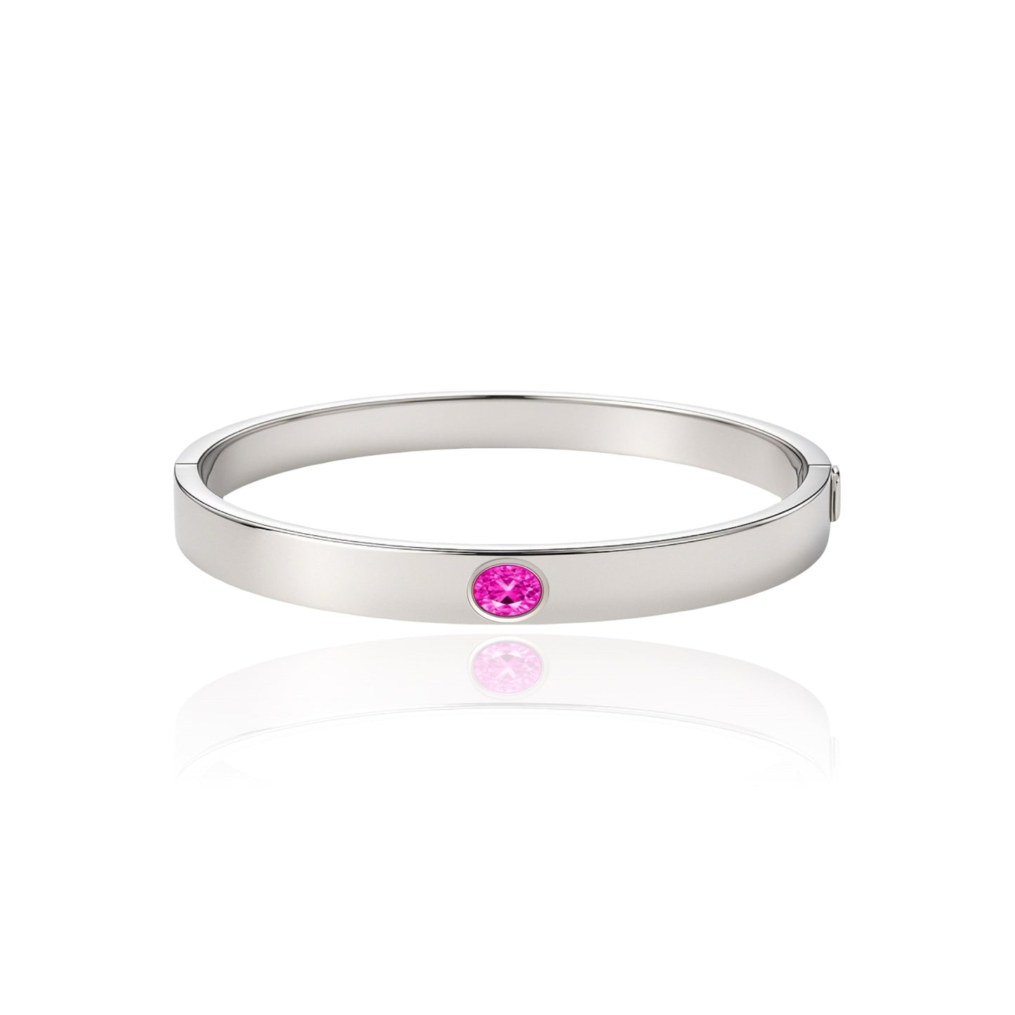 Velara Uno Elemental Bangle – Vivid Pink Sapphire