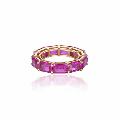 Nexus Tennis Ring – Vivid Pink Sapphire