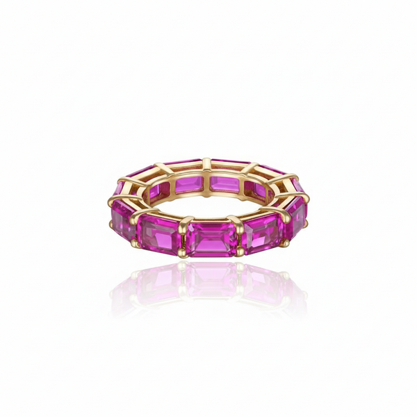 Nexus Tennis Ring – Vivid Pink Sapphire