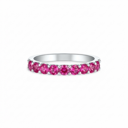 Linea Demi Grande Ring – Vivid Pink Sapphire