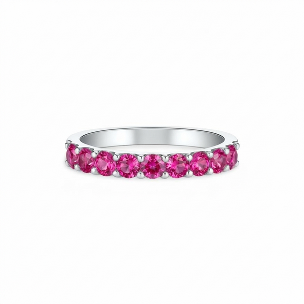 Linea Demi Grande Ring – Vivid Pink Sapphire