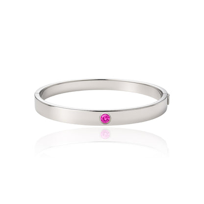Forma Uno Elemental Bangle – Vivid Pink Sapphire