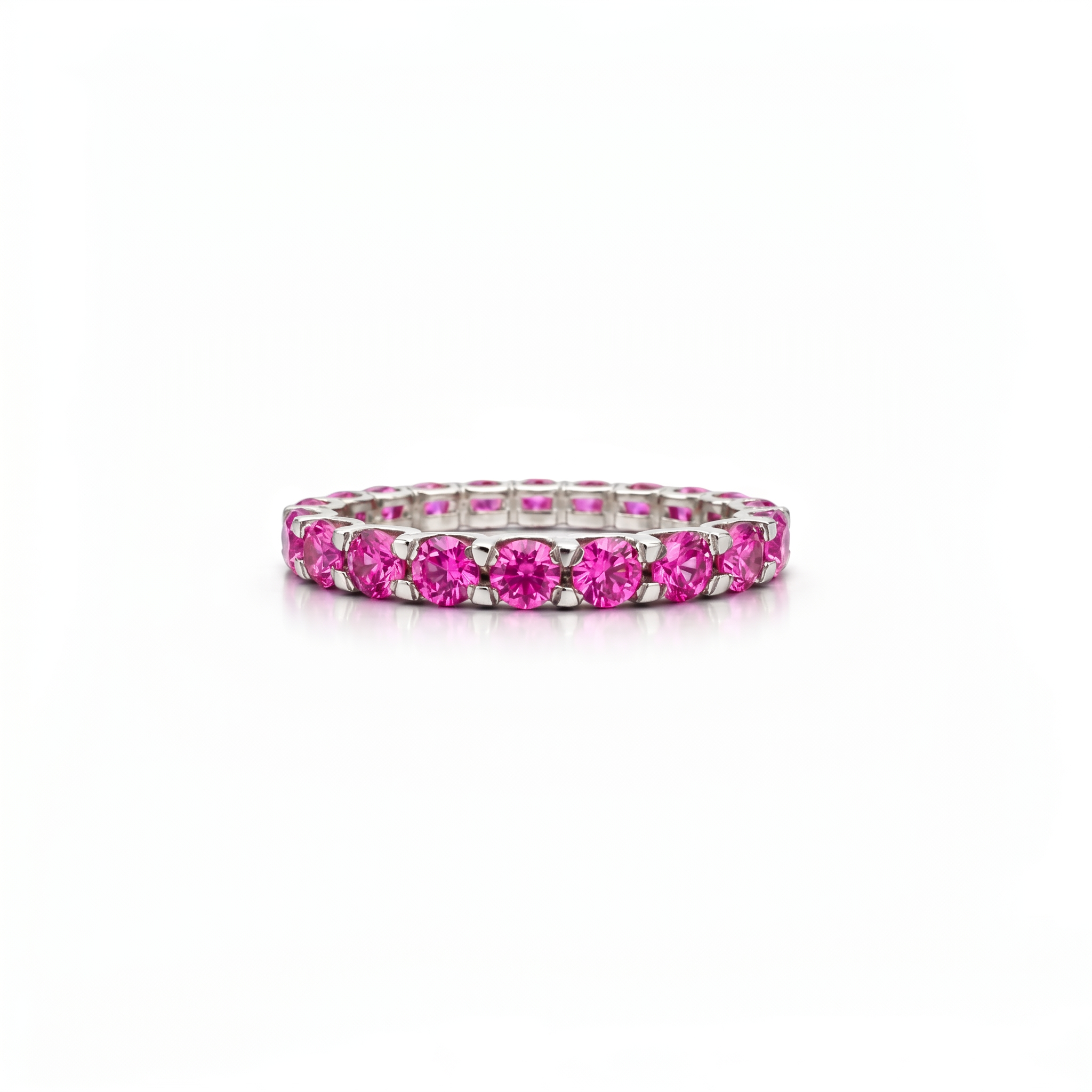 Linea Grande Ring – Vivid Pink Sapphire