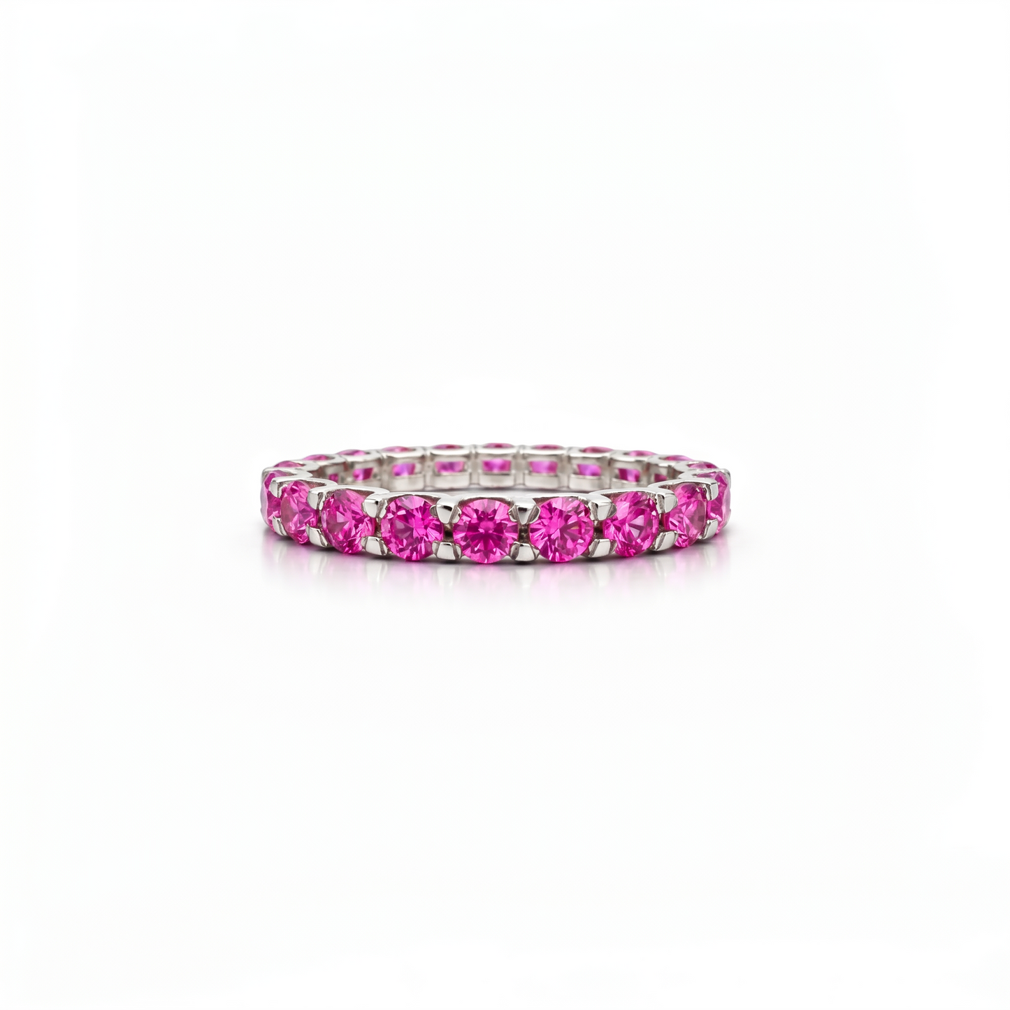 Linea Grande Ring – Vivid Pink Sapphire