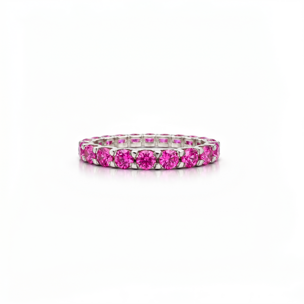 Linea Grande Ring – Vivid Pink Sapphire