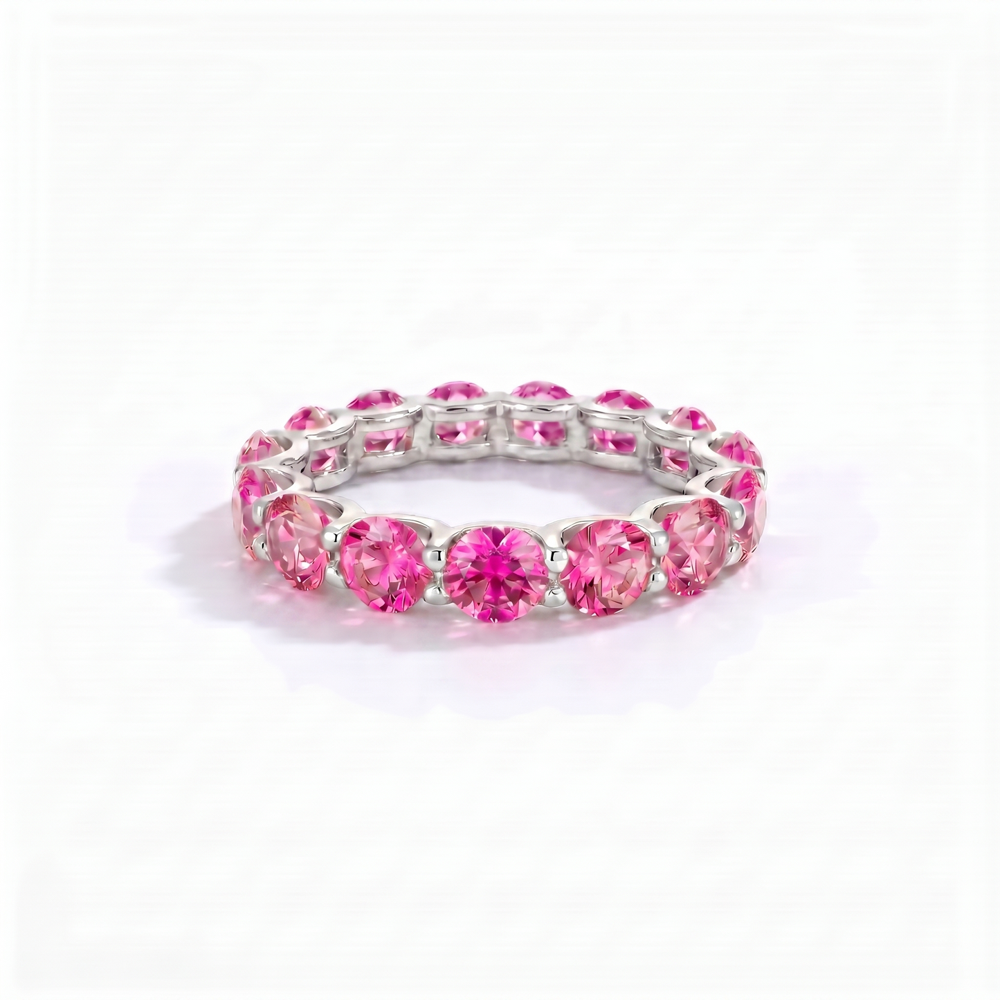 Linea Maxi Ring – Vivid Pink Sapphire
