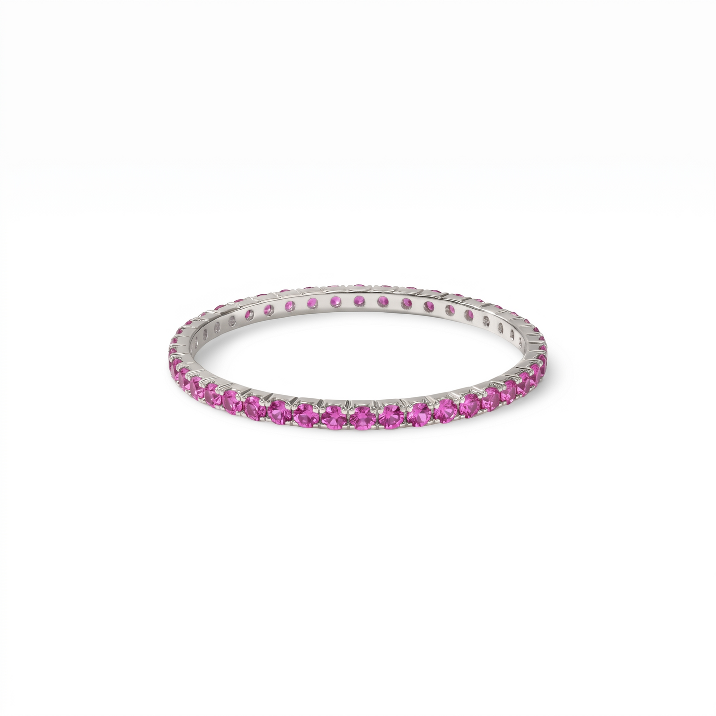 Linea Mini Ring – Vivid Pink Sapphire