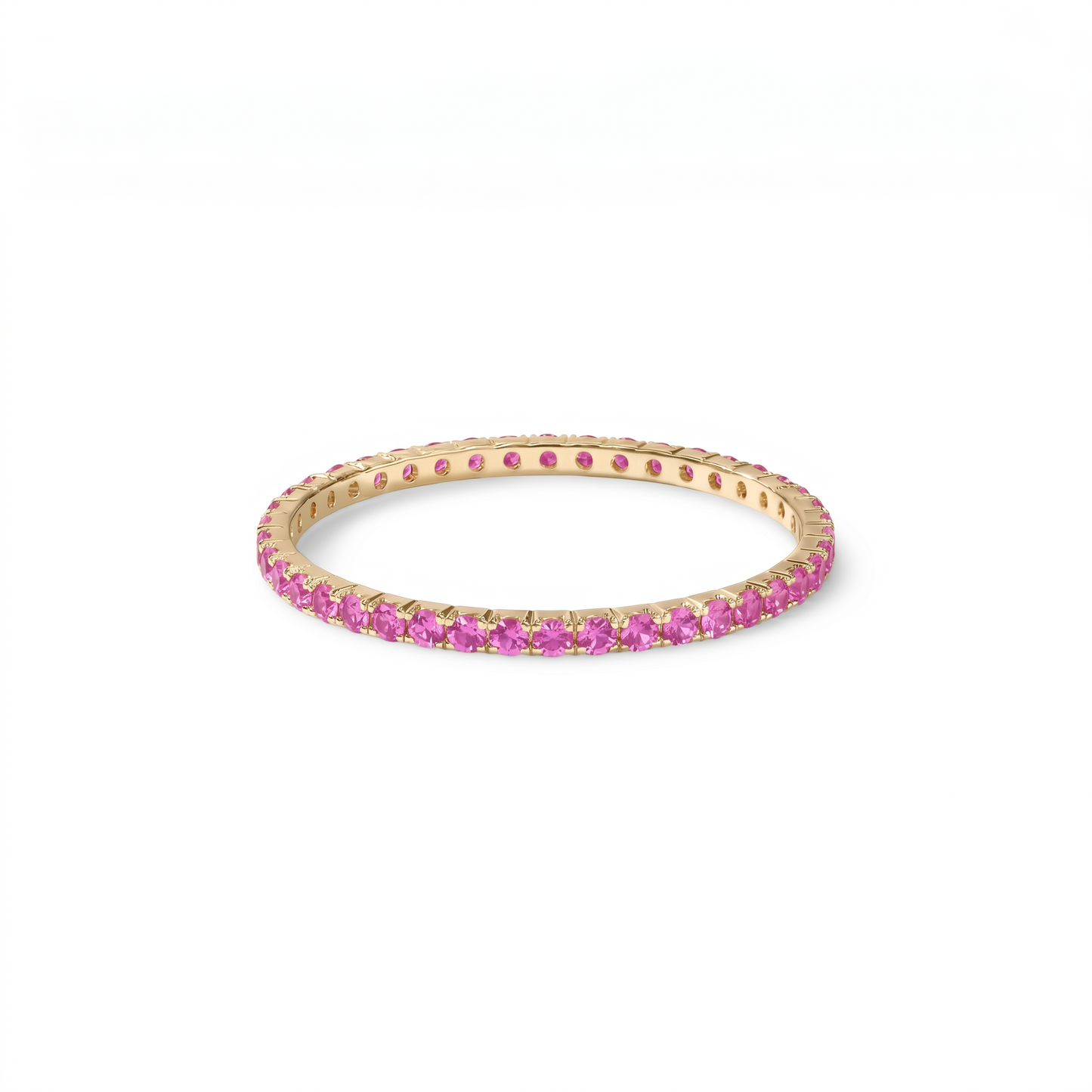 Linea Mini Ring – Vivid Pink Sapphire
