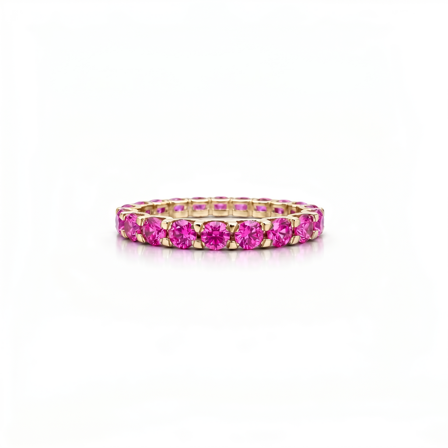 Linea Grande Ring – Vivid Pink Sapphire