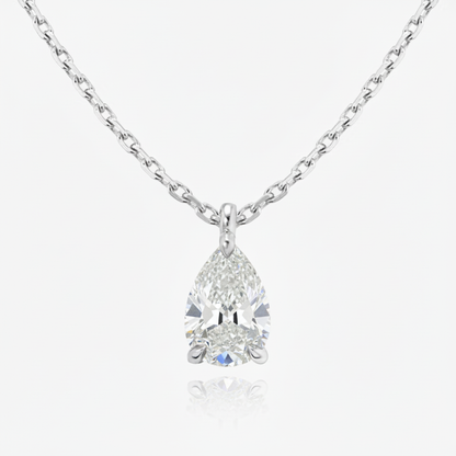 Nova Solitaire Necklace – White Diamond
