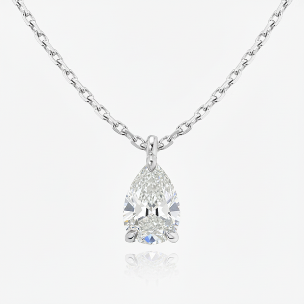 Nova Solitaire Necklace – White Diamond