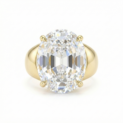 Velara Signet Ring – White Sapphire