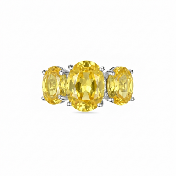 Velara Grand Trilogy Ring – Yellow Sapphire