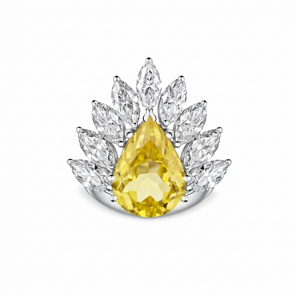 Nova Pavone Ring – Yellow Sapphire