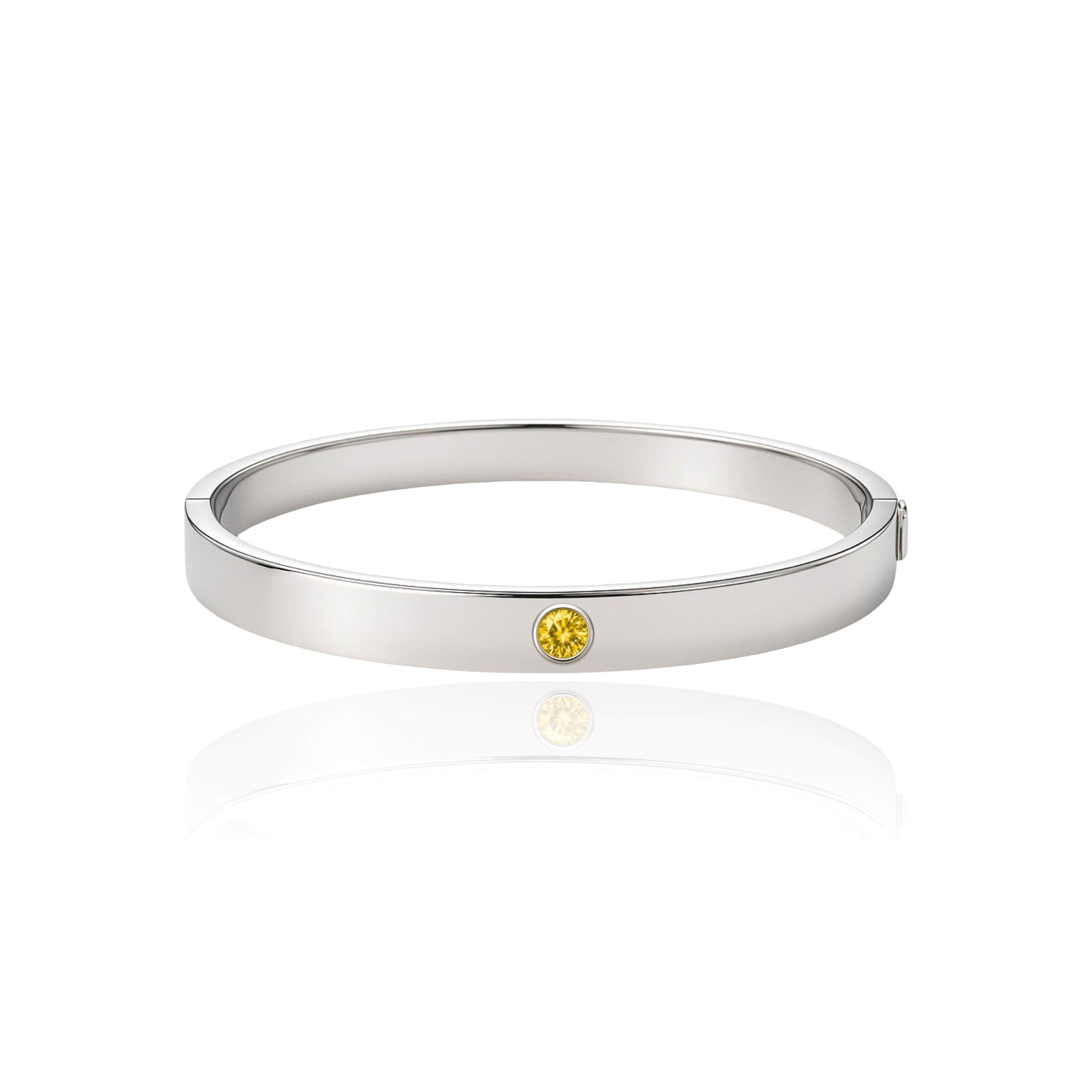 Forma Uno Elemental Bangle – Yellow Sapphire