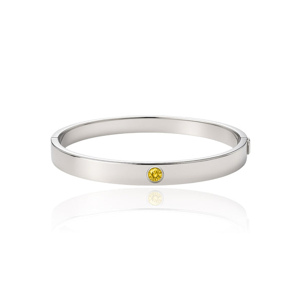 Forma Uno Elemental Bangle – Yellow Sapphire