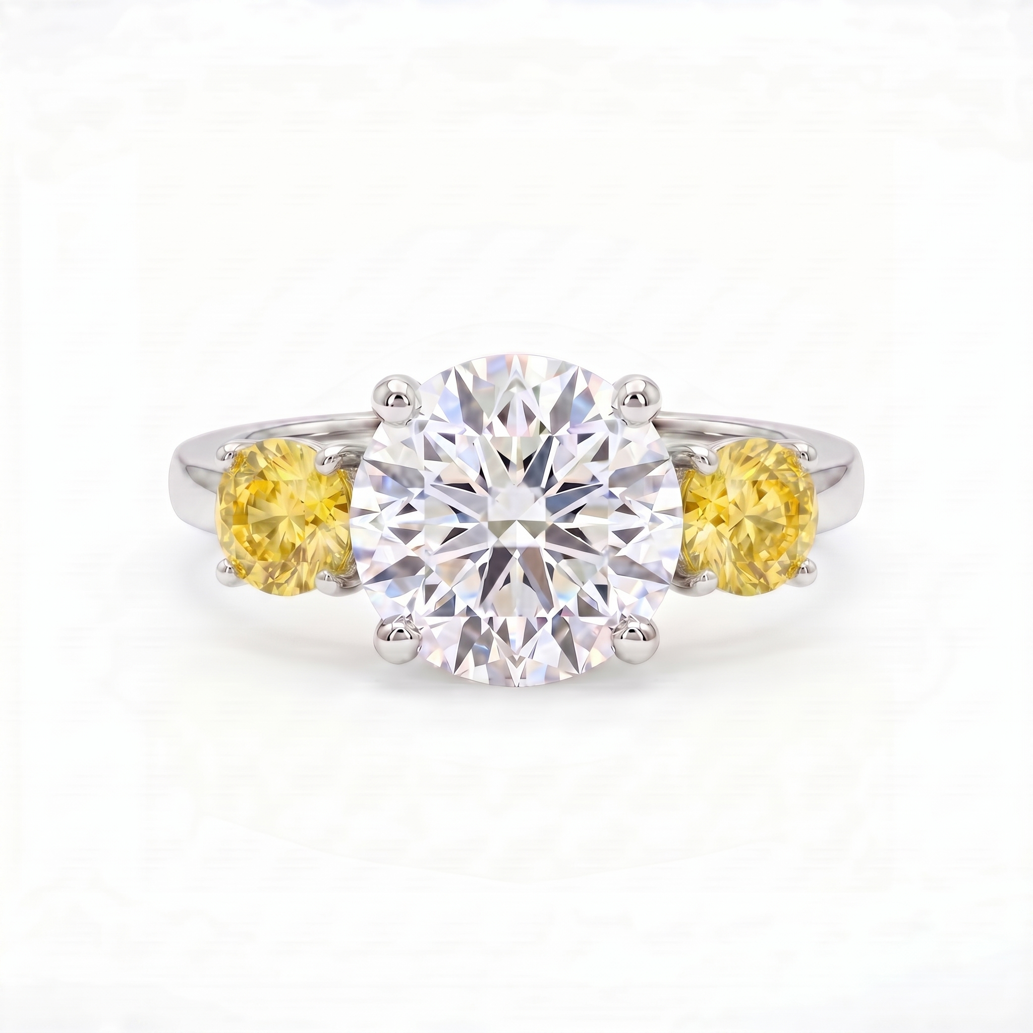 Juno Trilogy Ring – Yellow Sapphire