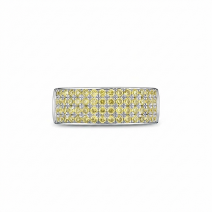Linea Bold Band Ring – Yellow Sapphire