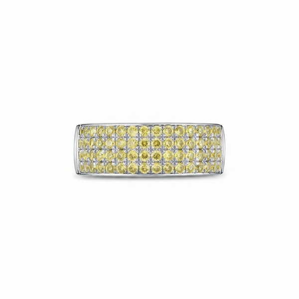 Linea Bold Band Ring – Yellow Sapphire