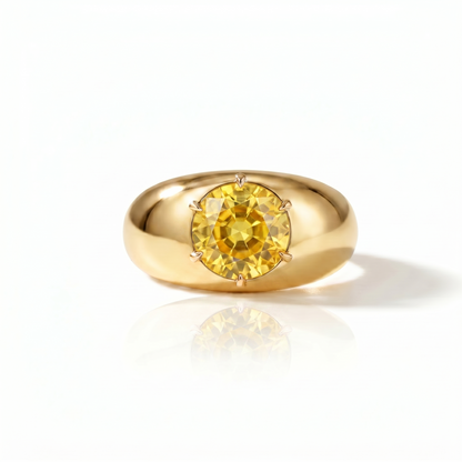 Juno Grand Dome Ring – Yellow Sapphire