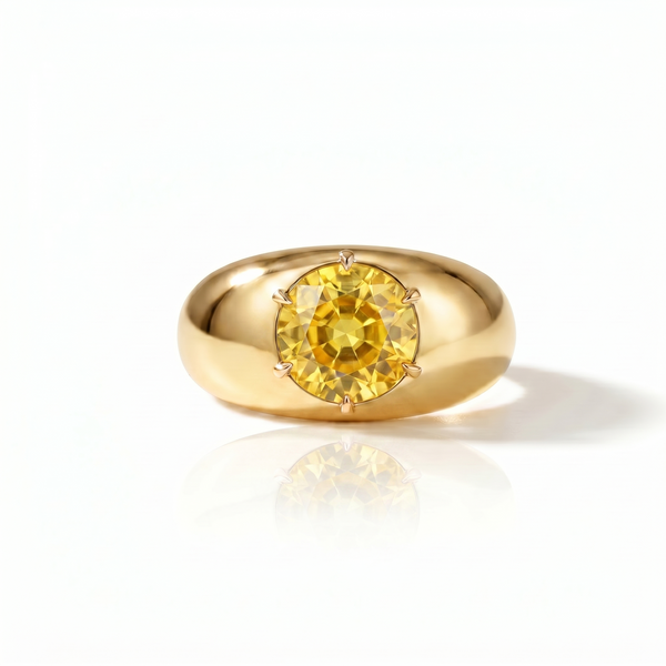 Juno Grand Dome Ring – Yellow Sapphire