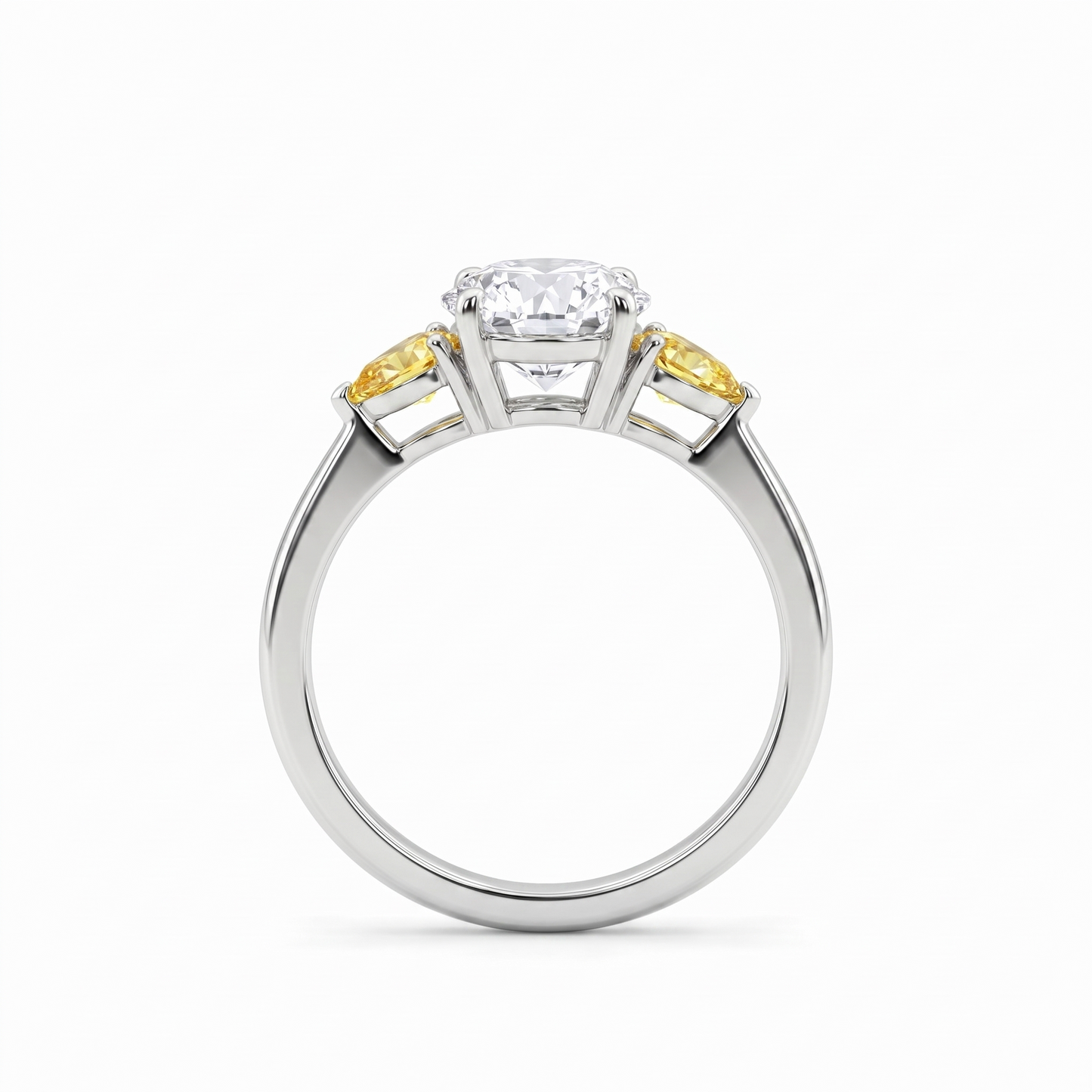 Juno Trio Ring – Yellow Sapphire