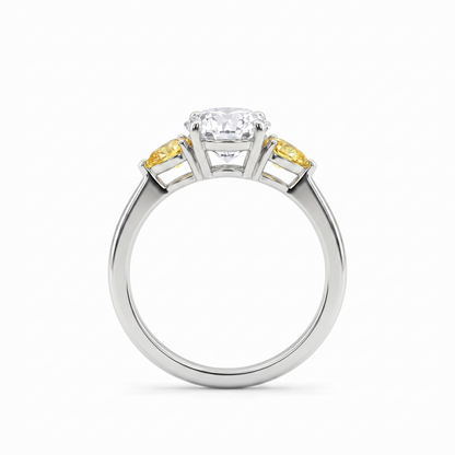 Juno Trio Ring – Yellow Sapphire
