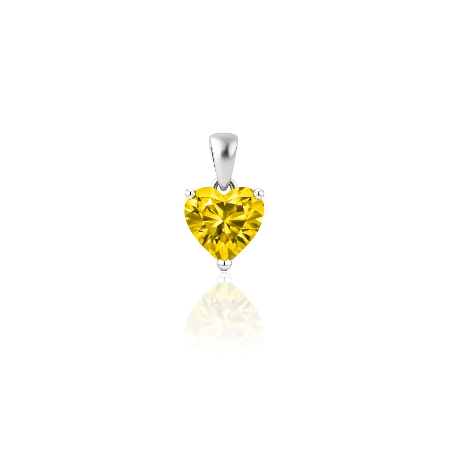 Amore Maxi Solitaire Necklace – Yellow Sapphire