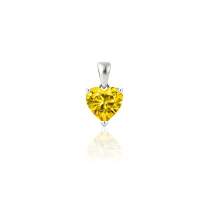 Amore Maxi Solitaire Necklace – Yellow Sapphire