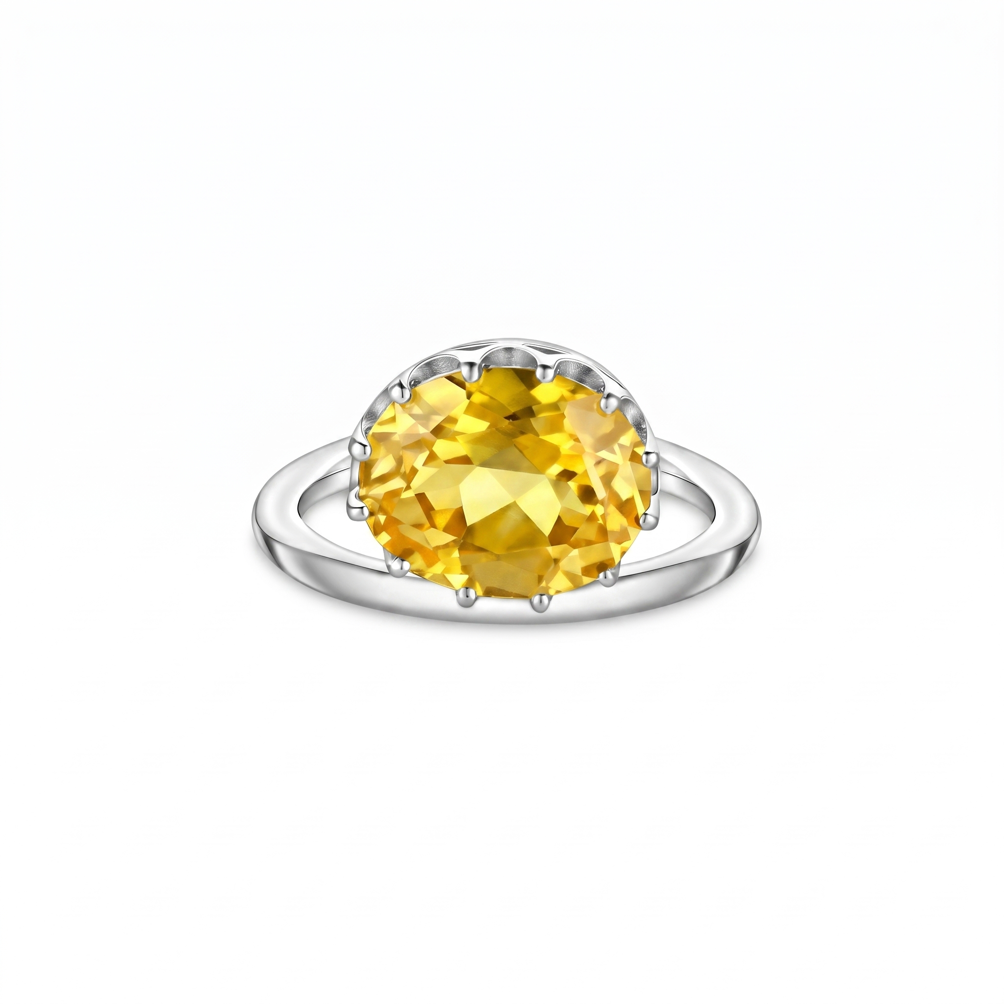 Velara Satellite Ring – Yellow Sapphire