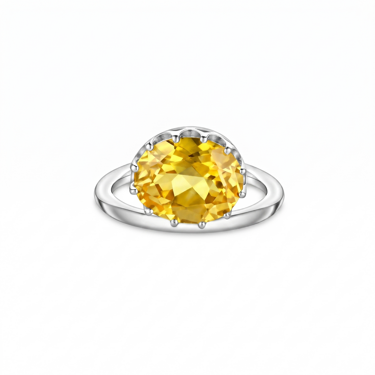 Velara Satellite Ring – Yellow Sapphire